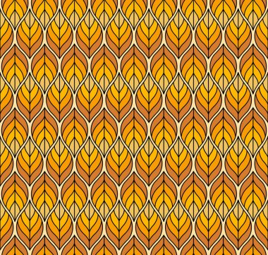 Geometrik çiçek vektör seamless modeli. Soyut vektör doku. Art Deco bırakıyor arka plan.