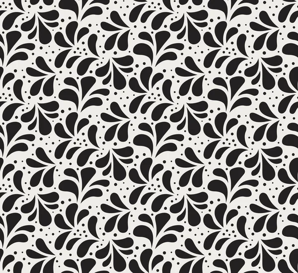 Japanese Black White Ornamental Vector Background Art Deco Seamless Pattern — Stock Vector