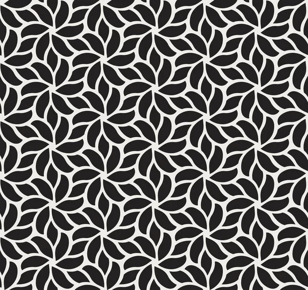 Japanische Schwarz Weiße Ornamentale Vektorhintergrund Art Deco Nahtlose Muster Geometrische — Stockvektor