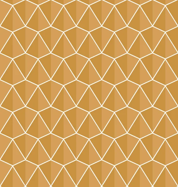 Astratto Mattonelle Decorative Marrone Modello Geometrico Senza Cuciture Ginkgo — Vettoriale Stock