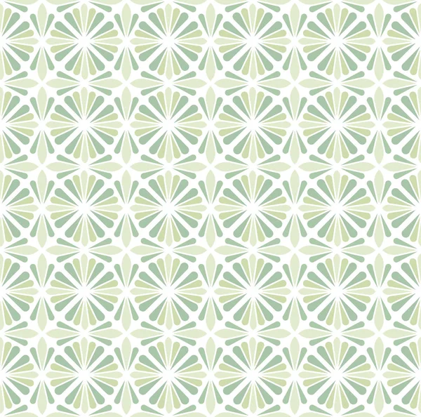 Astratto Verde Mattonelle Decorative Modello Geometrico Senza Cuciture Ginkgo — Vettoriale Stock