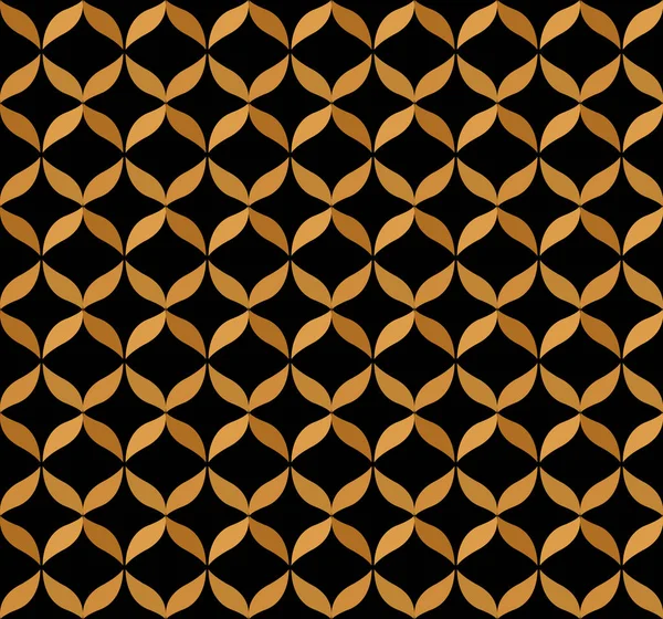 Японский Орнаментальный Черный Золотой Векторный Фон Стиль Деко Геометрическая Декоративная — стоковый вектор
