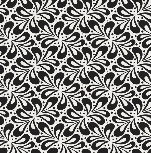 Geometrisches Florales Vektor Nahtloses Muster Abstrakte Vektortextur Art Deco Hinterlässt — Stockvektor