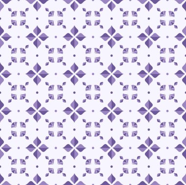 Japon süs mor vektör arka plan. Art Deco Seamless modeli. Geometrik dekoratif doku.