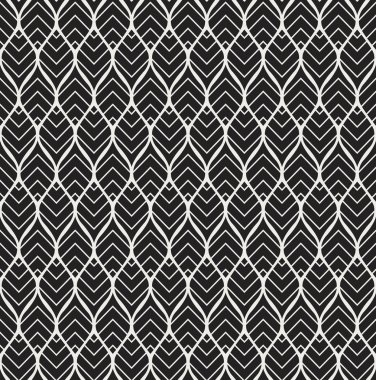 Geometrik çiçek vektör seamless modeli. Soyut vektör doku. Art Deco bırakıyor arka plan.