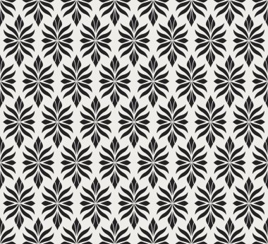 Geometrik çiçek vektör seamless modeli. Soyut vektör doku. Art Deco bırakıyor arka plan.