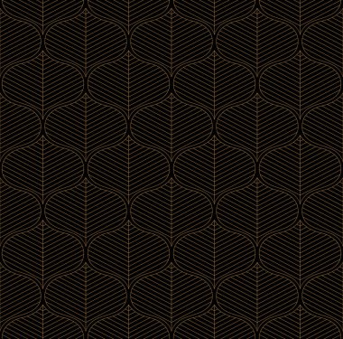 Geometrik trendy vektör Dikişsiz desen bırakır. Simetri vektör doku soyut. Yaprak arka plan.