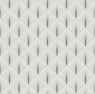 Geometrik trendy vektör Dikişsiz desen bırakır. Simetri vektör doku soyut. Yaprak arka plan.