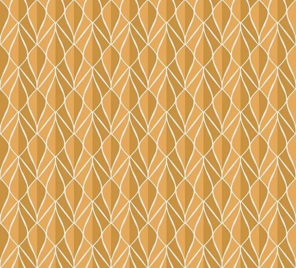 Аннотация Brown Decorative Tile Геометрический Джинкго — стоковый вектор