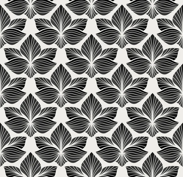 Геометрический Модный Векторный Рисунок Листьев Абстрактная Векторная Текстура Симметрии Фон — стоковый вектор