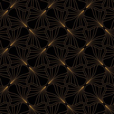 Geometrik trendy vektör Dikişsiz desen bırakır. Simetri vektör doku soyut. Yaprak arka plan.