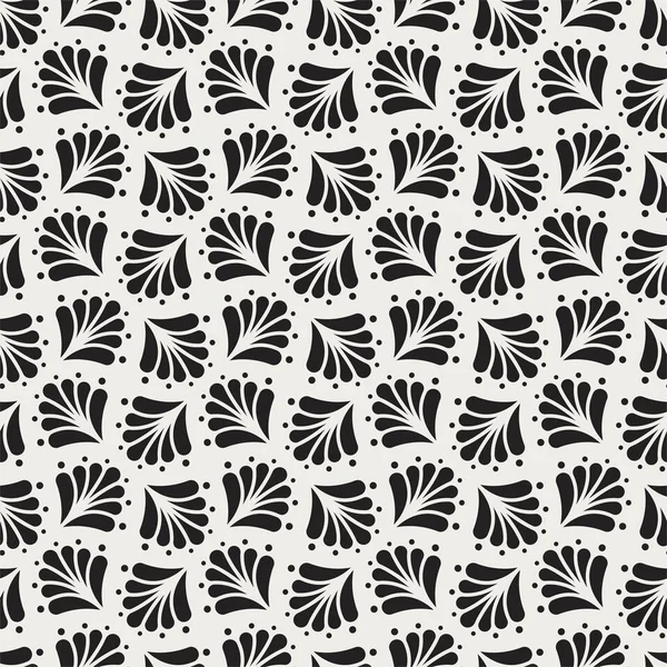 Vector Padrão Sem Costura Damasco Floral Elegante Abstrato Art Nouveau — Vetor de Stock