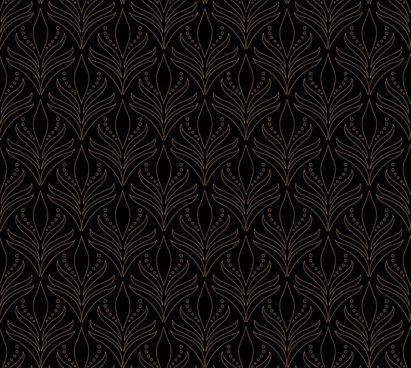 Seamless Art Deco Pattern Vintage Geometric Minimalistic Background Abstract Luxury — Stock Vector
