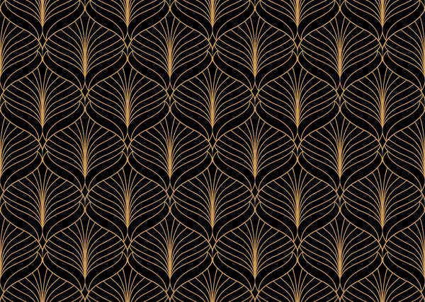 Patrón Abstracto Sin Costuras Vector Fondo Geométrico Ilustración Art Deco — Archivo Imágenes Vectoriales