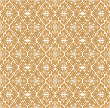 Vektör soyut arabesk kusursuz desen. Geometrik klasik arkaplan. Klasik sanat deco dokusu