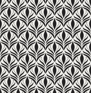 Vektör soyut arabesk kusursuz desen. Geometrik klasik arkaplan. Klasik sanat deco dokusu