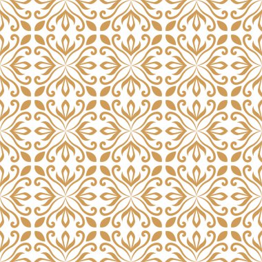Vektör soyut arabesk kusursuz desen. Geometrik klasik arkaplan. Klasik sanat deco dokusu