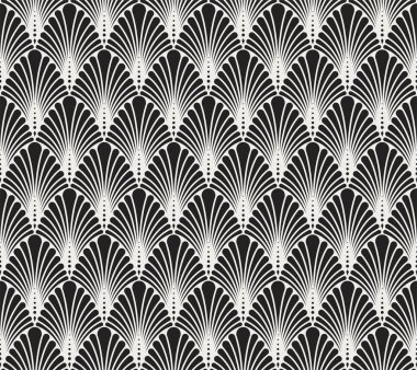 Vektör çiçek damask dikişsiz desen. Zarif soyut art nouveau arka plan. Klasik çiçek motifi doku