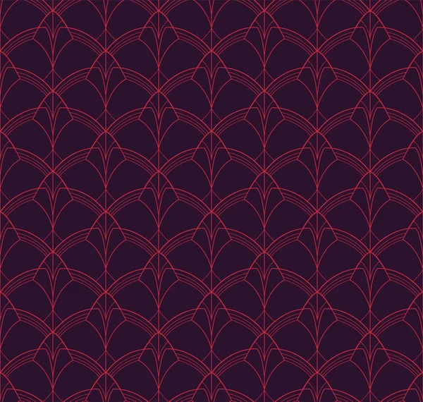 Nahtloses Klassisches Art Deco Muster Geometrische Stilvolle Textur Abstrakte Retro — Stockvektor