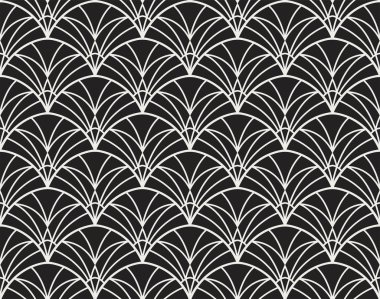 Klasik Art Deco Kusursuz Şablon. Geometrik stil dokusu. Soyut Retro Vektör Dokusu. 