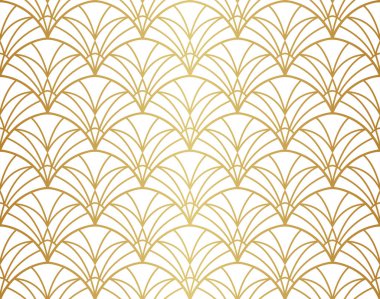 Klasik Art Deco Kusursuz Şablon. Geometrik stil dokusu. Soyut Retro Vektör Dokusu. 