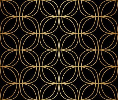 Klasik Art Deco Kusursuz Şablon. Geometrik stil dokusu. Soyut Retro Vektör Dokusu. 