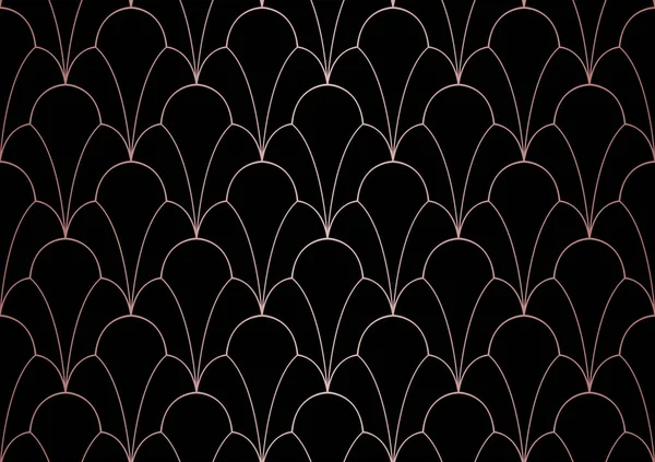 Vector Patrón Sin Costura Damasco Floral Elegante Fondo Art Nouveau — Archivo Imágenes Vectoriales