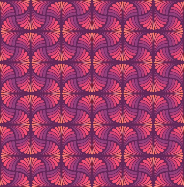 ベクトルフローラルダマスクシームレスパターン エレガントな抽象的なアールヌーボーの背景 クラシックフラワーモチーフテクスチャ — ストックベクタ