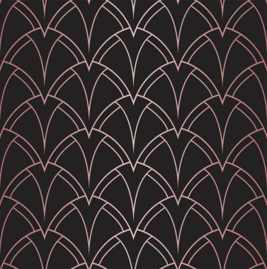 Sorunsuz Soyut Desen. Vektör Geometrik arka plan. Art Deco İllüstrasyon