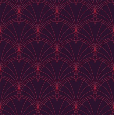 Sorunsuz Soyut Desen. Vektör Geometrik arka plan. Art Deco İllüstrasyon