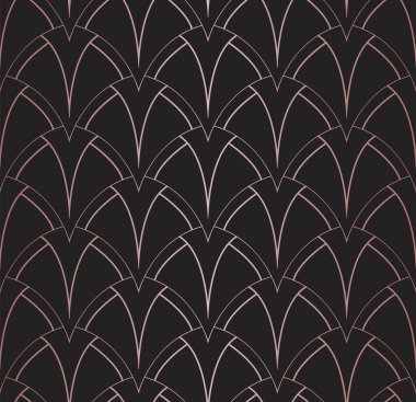 Sorunsuz Soyut Desen. Vektör Geometrik arka plan. Art Deco İllüstrasyon