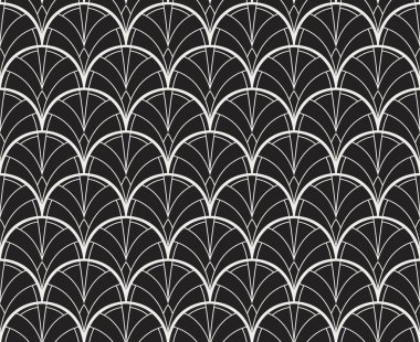 Sorunsuz Soyut Desen. Vektör Geometrik arka plan. Art Deco İllüstrasyon