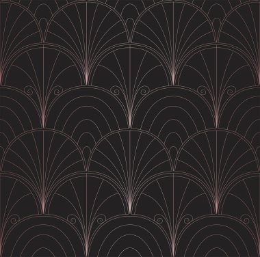 Sorunsuz Soyut Desen. Vektör Geometrik arka plan. Art Deco İllüstrasyon