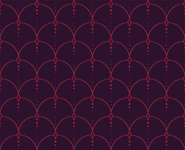 Sorunsuz Soyut Desen. Vektör Geometrik arka plan. Art Deco İllüstrasyon