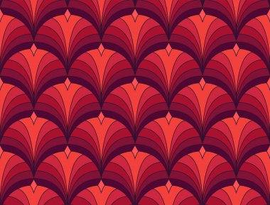 Sorunsuz Soyut Desen. Vektör Geometrik arka plan. Art Deco İllüstrasyon