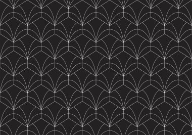 Sorunsuz Soyut Desen. Vektör Geometrik arka plan. Art Deco İllüstrasyon
