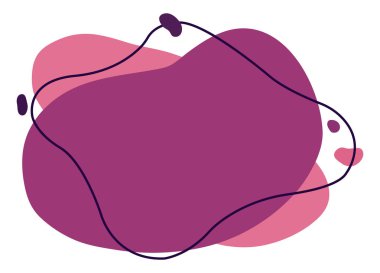 izole edilmiş pembe el çizimi.