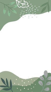 Deniz zemininde yeşil yapraklar