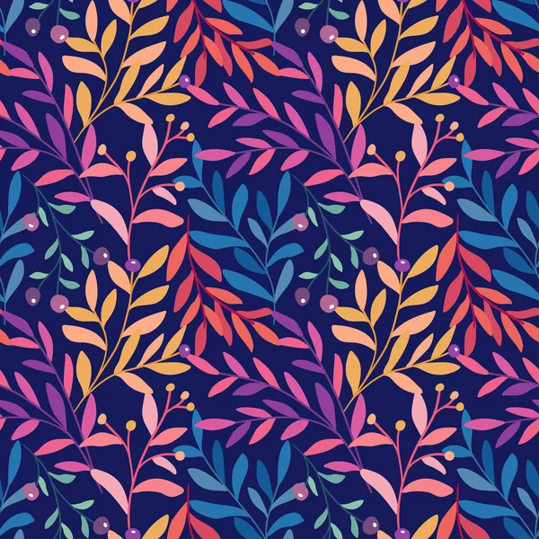 Motif Vectoriel Floral Sans Couture Botanique Fond Tendance — Image vectorielle