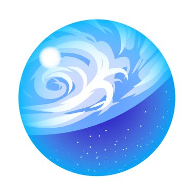 Porthole'daki Dünya Gezegeni