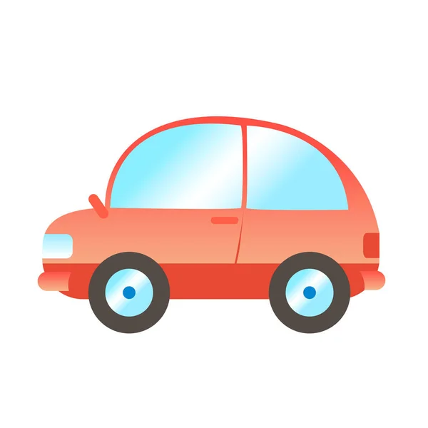 Cartoon voiture de tourisme rouge . — Image vectorielle