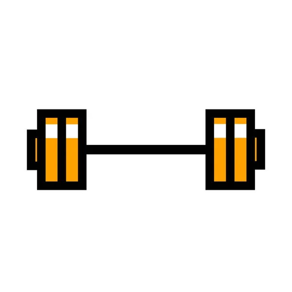 Sports Barbell Icon Vector Isolated Illustration — Stock Vector