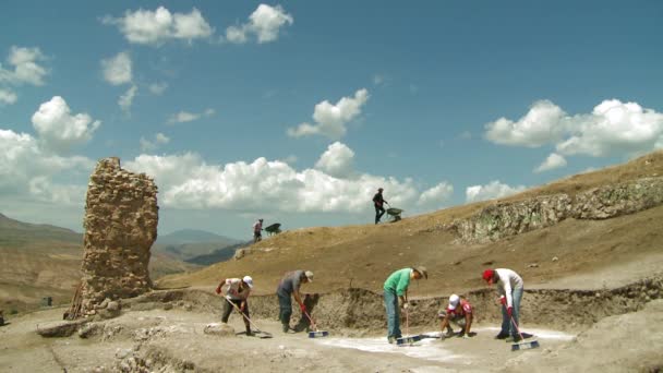Spazzatura Archeologica Del Sito Turchia Erzincan — Video Stock