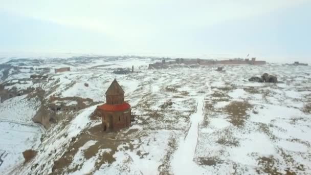 Воздушный Сверху Вниз Вид Трущоб Тяжело Населенных Городских Неформальных Поселений — стоковое видео