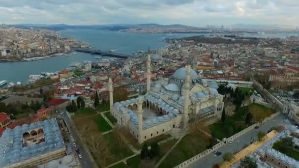 Det Berömda Sultanen Ahmed Moskén Blå Moskén Istanbul Turkiet — Stockvideo