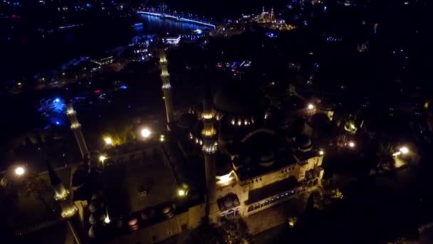 Mezquita Azul Sultán Ahmet Camii — Vídeo de stock