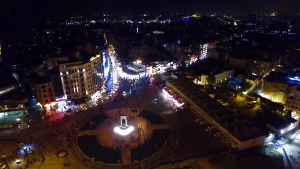 Törökország Taksim Night Istanbul — Stock videók