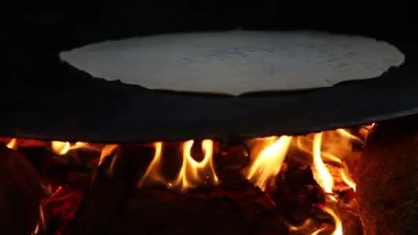 Köy Yaşam Tarzı Ekmek Yapma — Stok video