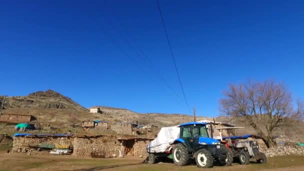 Mountain Village Turquía Casas Pueblo — Vídeos de Stock