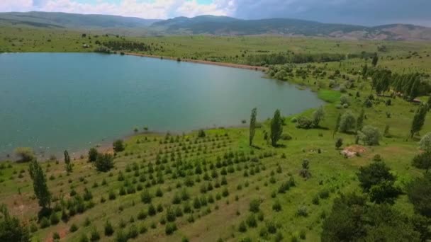 Göl Manzaralı Dağ Gölü Manzarası — Stok video